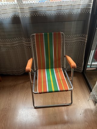 Silla de Playa Plegable Rayas