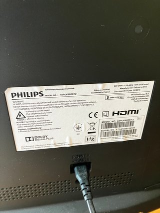 Televisor Philips Negro 33"/42"