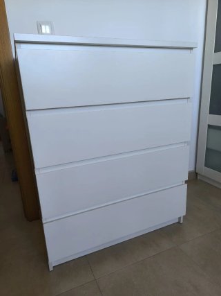 Cómoda 4 cajones IKEA MALM Blanca
