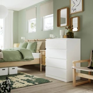 Cómoda 4 cajones IKEA MALM Blanca