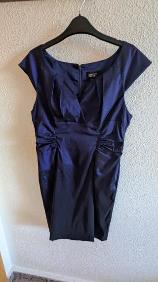 Vestido fiesta azul talla 48 Adrianna Papell