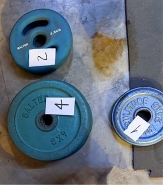 Discos de pesa Salter Azul