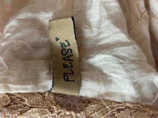 Chaqueta blazer encaje beige Please talla S