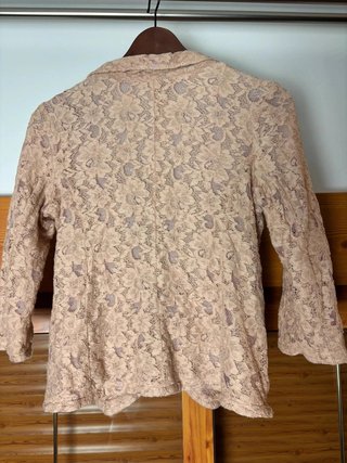 Chaqueta blazer encaje beige Please talla S