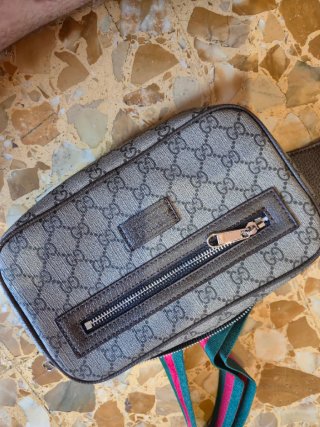 Borsello Gucci Beige/Marrone Monogram