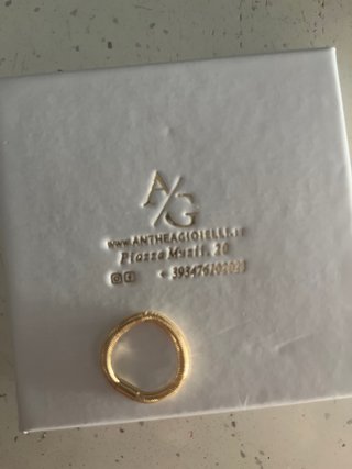 Sortija de oro peso 1 gramo