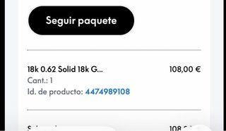Sortija de oro peso 1 gramo