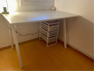 Mesa escritorio Ikea TROTTEN blanca