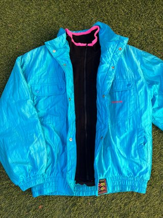 Chaqueta Reebok Vintage Azul y Rosa