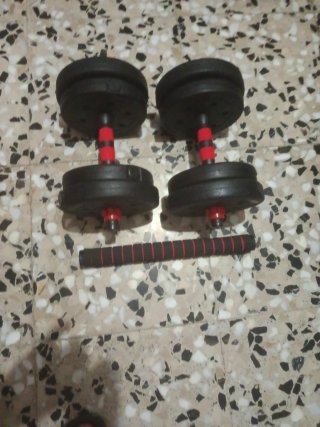Mancuernas ajustables con discos y barras