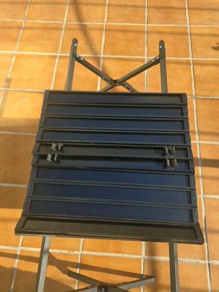 Mesa Plegable Camping Aluminio Negra