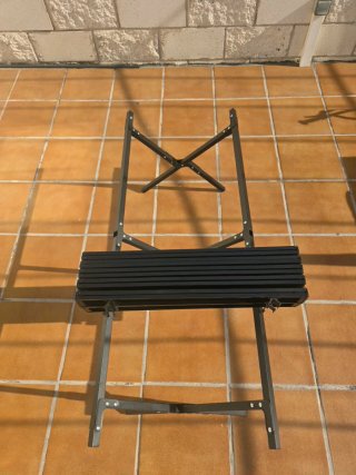 Mesa Plegable Camping Aluminio Negra