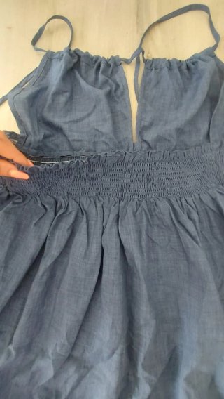 Vestito estivo color jeans, leggero. Taglia xxl
