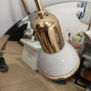 Espejo de baño con apliques dorados negociable