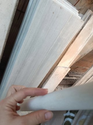 5 Escalones de Mármol y 1 Rebate/grailla