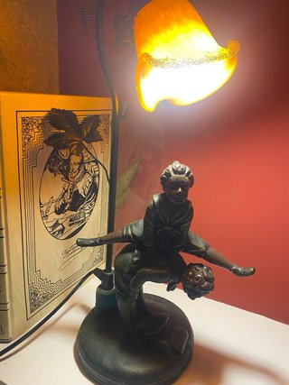 Lámpara antigua L'art nouveau française