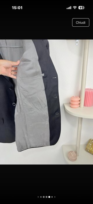 Blazer lana grigio Limited Edition M