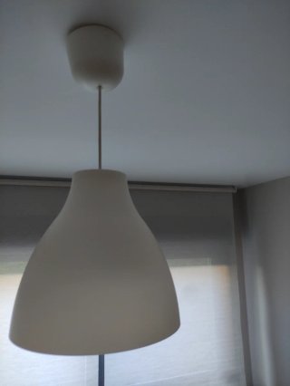 Lámpara de techo Ikea blanca