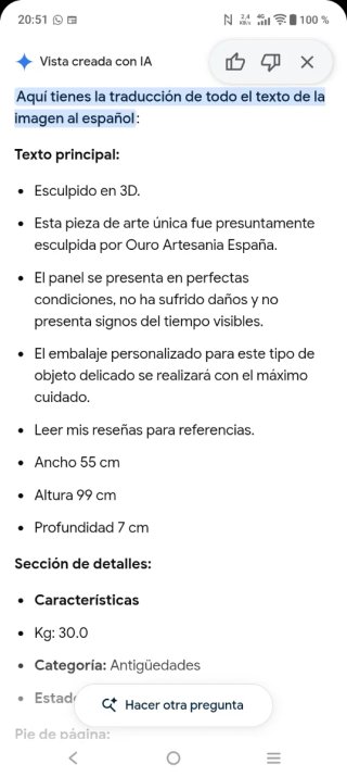Conjunto madera Don Quijote, 2 taburetes, lámpara