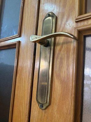 Puerta doble roble comedor