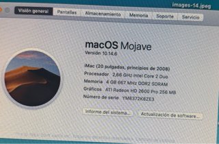 Ordenador iMac 20 Apple