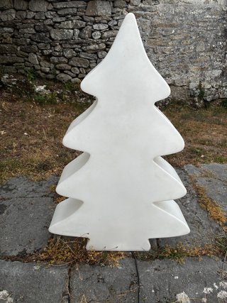 Árbol Navidad Blanco con Luz Interior