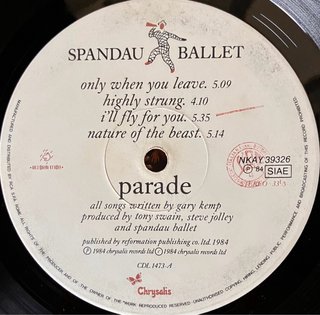 Spandau Ballet - Parade LP Vinile