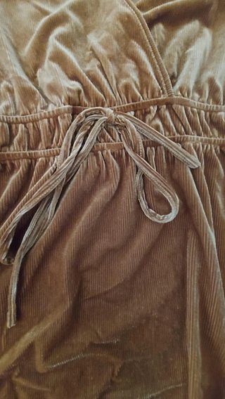 Vestito velluto senape KOJION taglia XXL
