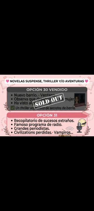Cita a ciegas con un libro thriller o de aventura