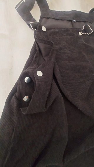 Vestito salopette nero taglia XXL