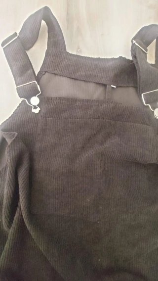 Vestito salopette nero taglia XXL