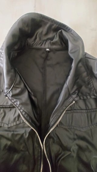Giacca lunga nera taglia 3XL
