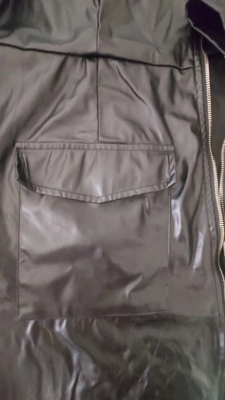 Giacca lunga nera taglia 3XL
