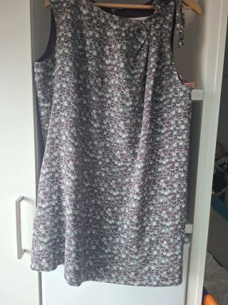 Vestido PG gris y morado