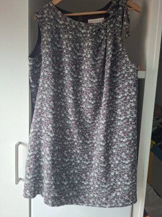 Vestido PG gris y morado