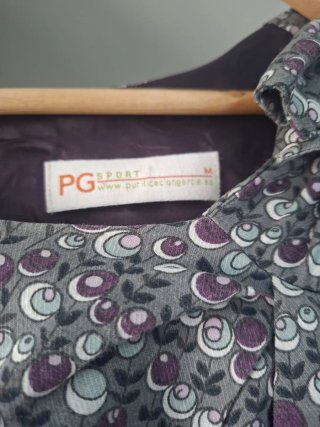 Vestido PG gris y morado