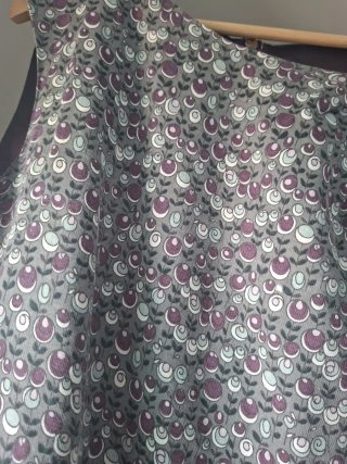 Vestido PG gris y morado