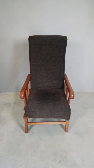Sillón balancín Provenzal tela y madera