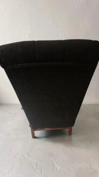 Sillón balancín Provenzal tela y madera