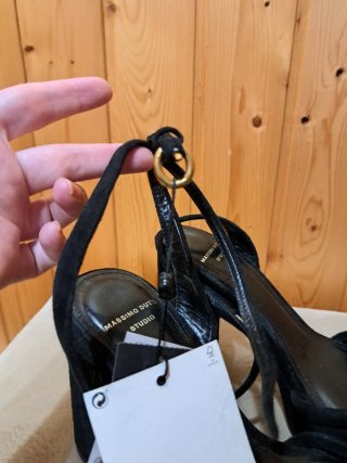 Sandalias Massimo Dutti Piel Plataforma