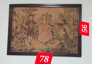 Tapiz Francés Vintage Jardín Romántico