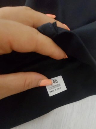 Gonna elegante nera taglia 46
