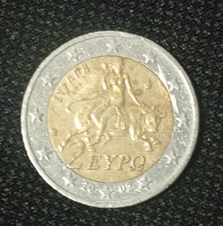 Moneta 2 Euro Grecia 2002