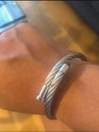 Pulsera Acero Trenzado Hombre