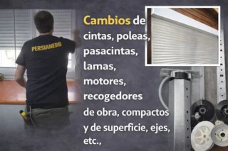 Reparación de persianas de aluminio.