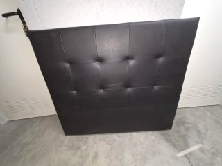 Cabecero polipiel negro cama 105 cm