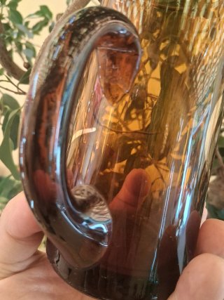 Juego Jarra y Vasos Años 70 Cristal