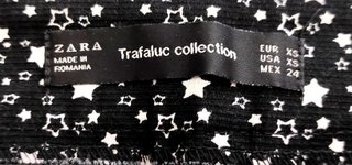 Pantaloncini Zara neri con stelline bianche