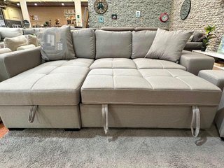 SOFA CAMA CHAISE LONGUE Y 2 PUF
