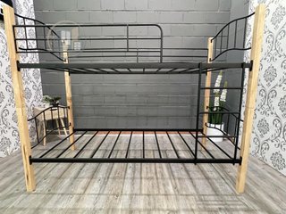 Litera Doble Cama de Madera y Metal 90x190cm